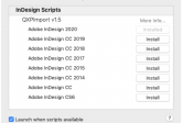 Markzware QXPMarkz Scripts Installer window