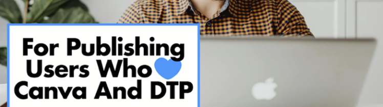 Export Canva Adobe InDesign Affinity Publisher Acrobat Photoshop QuarkXPress Illustrator Files to Other DTP Formats: MarkzPortal, 780x1176: “Welcome to Markzware MarkzPortal” in White. “For Publishing Users Who Love Canva And DTP.” in Black. MarkzPortal Submenu Logotype. “Experience Now" in White & White Heart on Blue Button. Male in Orange/Black Plaid Shirt Views Laptop. 5 Article Titles with “5. Export Canva PDFs & More as DTP Formats” Highlighted in White. All on Blue Rectangle (Portrait Orientation).