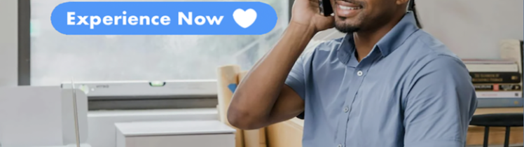 Convert Canva PDFs & DTP Files to Other DTP Formats: MarkzPortal, 780x1176: For Graphic Users Who Love Canva & DTP. Experience Now. 780x1176: “Welcome to Markzware MarkzPortal” in White. “For Graphics Users Who Love Canva & DTP” in Black. MarkzPortal Submenu Logotype. “Experience Now" in White & White Heart on Blue Button. Male in Blue Shirt Views Laptop. 5 Article Titles with “2. Convert Canva PDFs & More as Other Formats” Highlighted in White. All on Blue Rectangle (Portrait Mode).