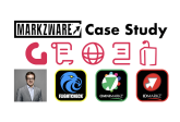 Contrôle préalable et conversion de fichiers pour les supports imprimés&nbsp;: FlightCheck, OmniMarkz, & IDMarkz à Galledia (Markzware Étude de cas), 1200x628&nbsp;: Markzware Logo. "Étude de cas" en noir. Logo Galledia. Photo de profil de Matteo Baschera. FlightCheck Logo. OmniMarkz Logo. IDMarkz Logo. Tout sur fond blanc rectangulaire.