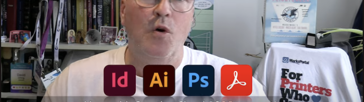 Adobe 2025 Compatibility: Preview, Preflight & Convert PDF, Photoshop, Illustrator, InDesign (780x435). Icons for InDesign, Illustrator, Photoshop, & Acrobat. “Now with Creative Cloud 2025 Support!” in White Text. Markzware Logo in White. Logos for MarkzPortal, MarkzAPI, FlightCheck, OmniMarkz, QXPMarkz, PDFMarkz, & IDMarkz. All on Background of David Dilling in His Office.