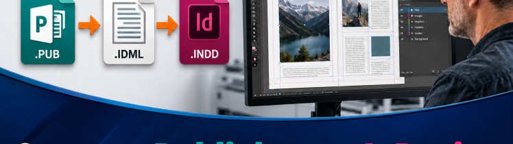 Microsoft Publisher file converted to editable Adobe InDesign through IDML with MarkzPortal