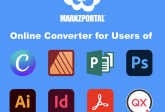 Online Converter for Canva, Publisher, Photoshop, Illustrator, InDesign, PDF & QuarkXPress Users (780x780). Markzware Logo. MarkzPortal Logo. “Online Converter for Users of” in White Text. Logos for Canva, Affinity Publisher, Microsoft Publisher, Photoshop, Illustrator, InDesign, PDF & QuarkXPress. “markzportal.markzware.com” in White Text. All on Blue Background.