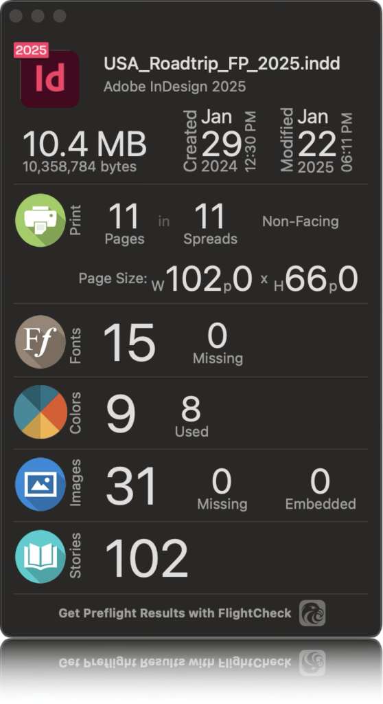 IDMarkz 2025 document Inspector file inventory view dark_mode (dark mode) user interface (UI)