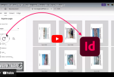 Thumbnail of a YouTube video titled 'How to Rotate PDF Pages and Convert to InDesign!' The image shows a PDF editing interface with an 'Organize pages' panel on the left and multiple previewed pages on the right. A red curved arrow points from a rotate icon to the Adobe InDesign logo, indicating the conversion process. The Markzware logo is visible in the bottom left corner