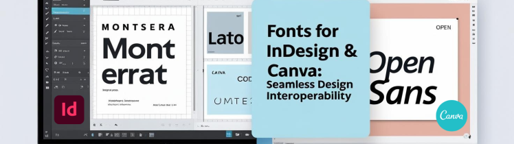 Fonts for InDesign and Canva - design for conversion