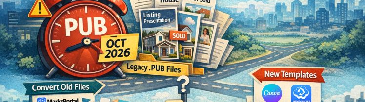 Real estate marketing migration plan for converting legacy Microsoft Publisher files before support ends in October 2026