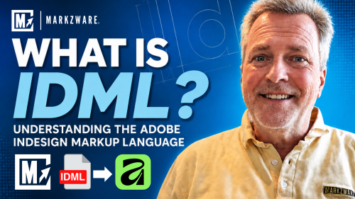 Graphique intitulé « Qu'est-ce que l'IDML&nbsp;? Comprendre le langage de balisage d'Adobe InDesign » 